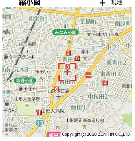 プラシード　Ｌの地図