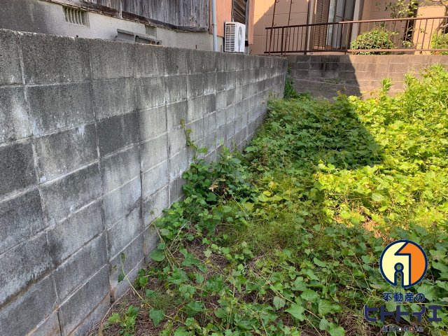 西牟田売地の外観|段差あります。