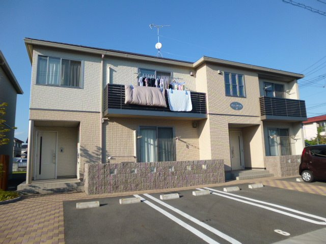 倉敷市水江のアパートの外観