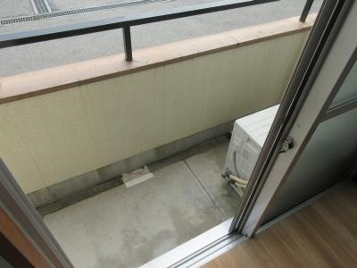 北浅ハイツのバルコニー