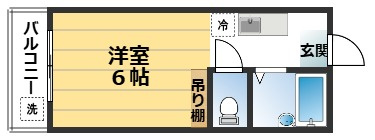 北浅ハイツの間取り