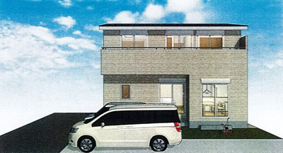 【外観パース】 | 高知市水源町一戸建て | イメージパース