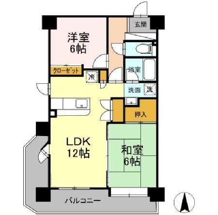 サンライトヒルズ広川の間取り