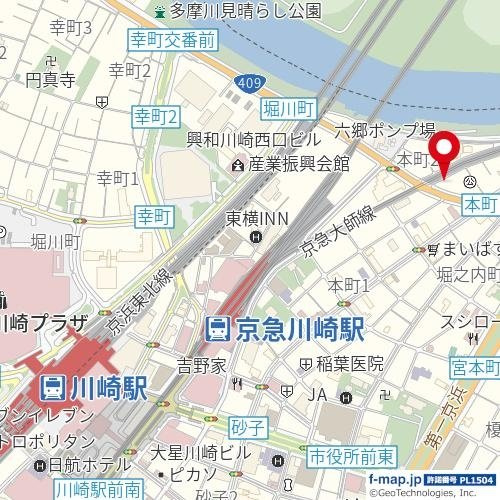 【地図】 | トップ川崎第５