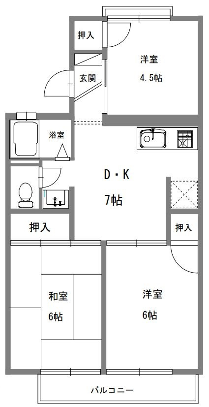 ガーデン・スマの間取り