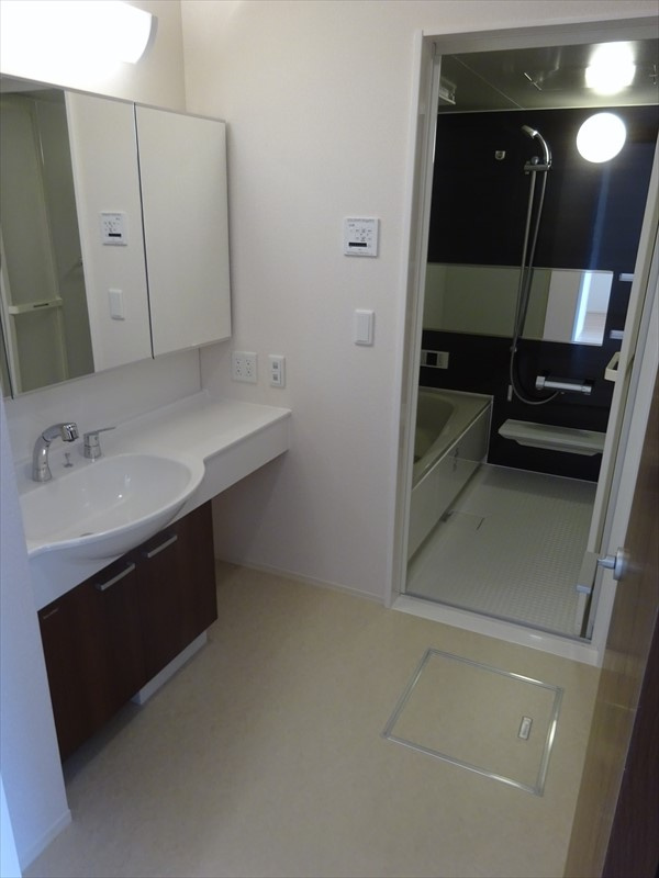 セジュール西条　A棟の洗面所