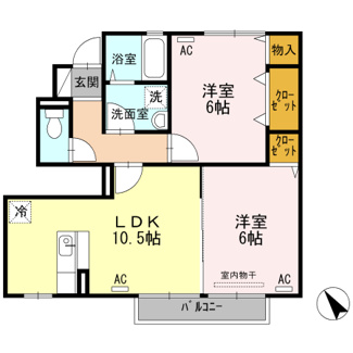 【間取り】 | マノワール北美台