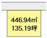 和歌山市上三毛・土地・120574の区画図