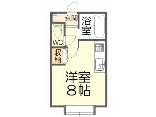 【間取り】 | ピースフルハウス | 使いやすいワンルームタイプ