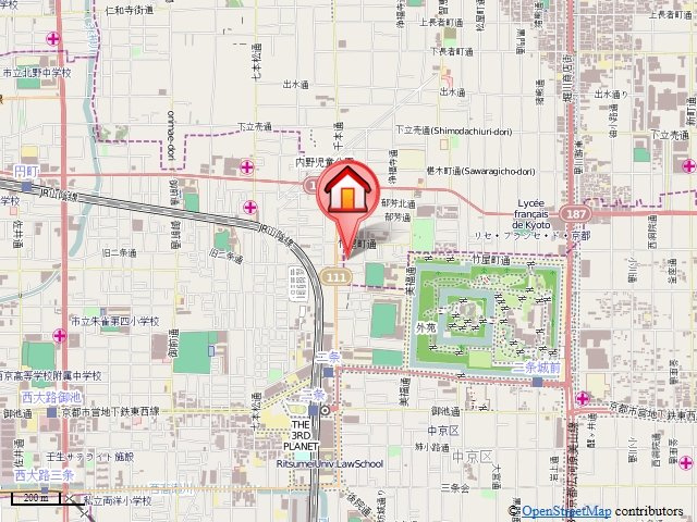 コーポエスポワールの地図