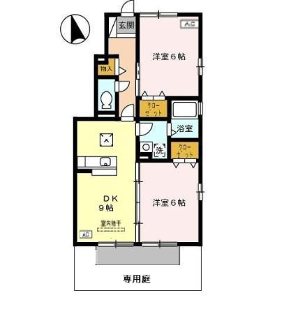 グランディールＡ棟の間取り