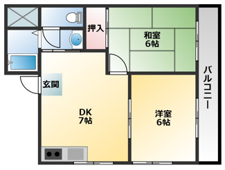 【間取り】 | プレアール恩智