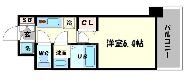 【間取り】 | レジュールアッシュ難波MINAMI