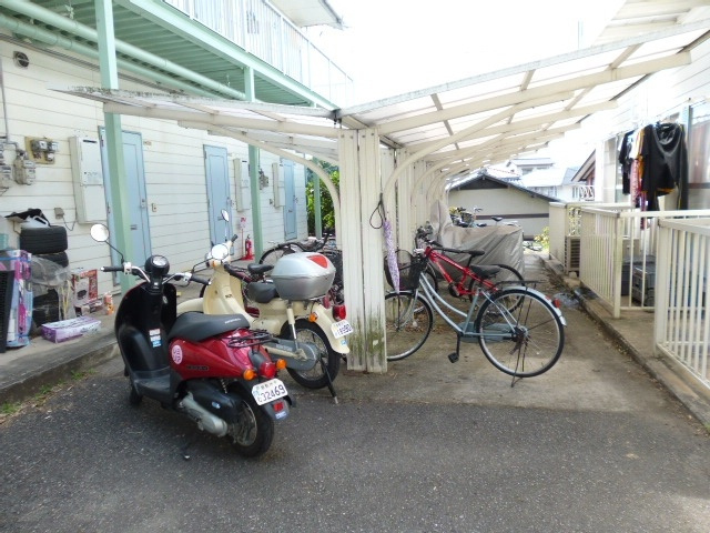 コーポアンシャンテⅠのその他共用部分|自転車置き場