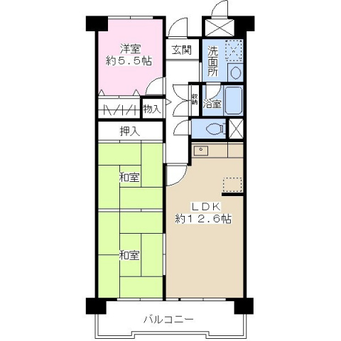 ドミール有住の間取り