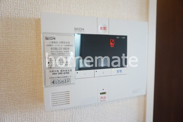 熊本市東区山ノ神１丁目のアパートのセキュリティ