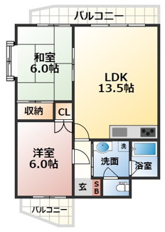 【間取り】 | 二勝BLDG8