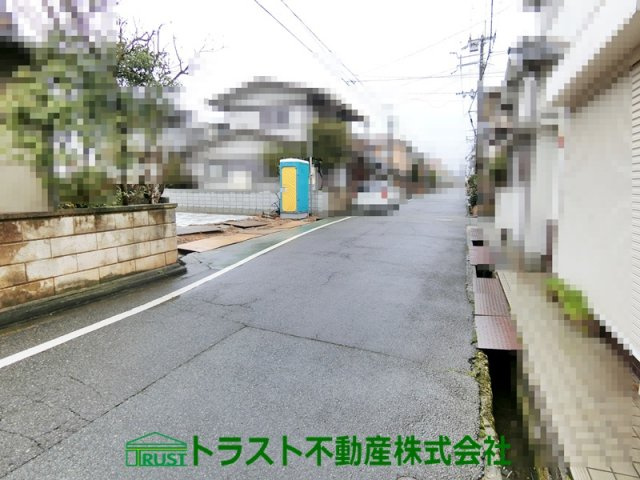明石市藤江 新築戸建 の前面道路含む現地写真