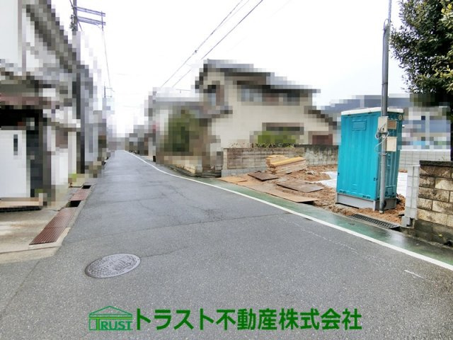 明石市藤江 新築戸建 の前面道路含む現地写真