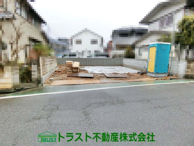 明石市藤江 新築戸建 の前面道路含む現地写真