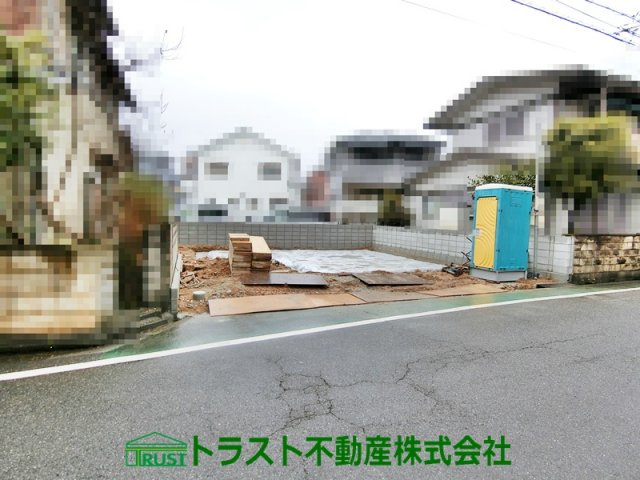 明石市藤江 新築戸建 の前面道路含む現地写真