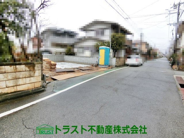 明石市藤江 新築戸建 の前面道路含む現地写真