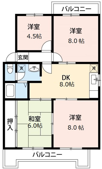 【間取り】 | ハイツ島忠