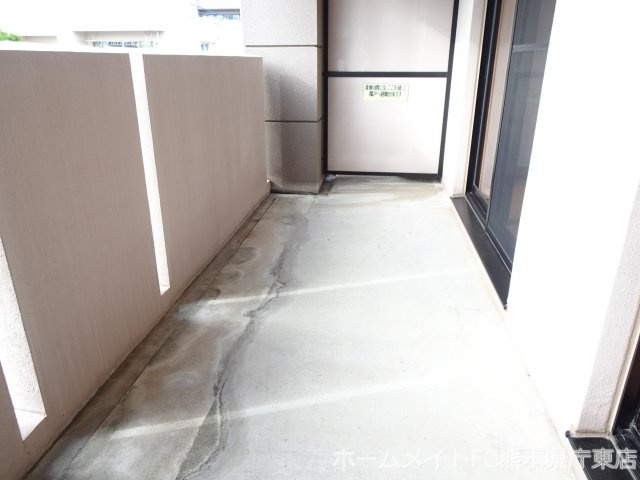 熊本市南区近見６丁目の賃貸マンションのバルコニー