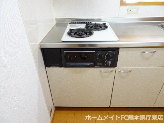 熊本市南区近見６丁目の賃貸マンションのキッチン