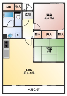 【間取り】 | ルミエール西緑丘