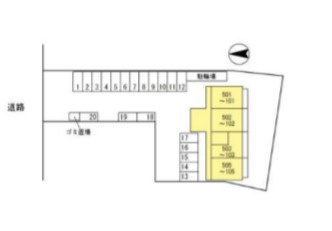 レジデンス喜志の区画図