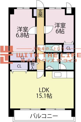 サンフラワー津福【キャッシュバック対象物件】の間取り