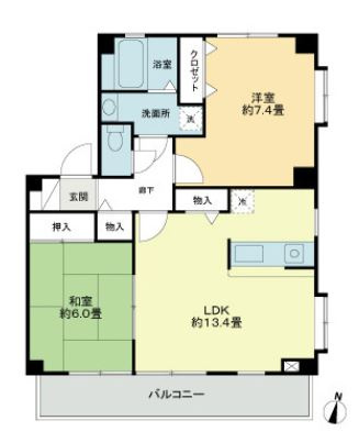 フォブール善導寺【キャッシュバック対象物件】の間取り