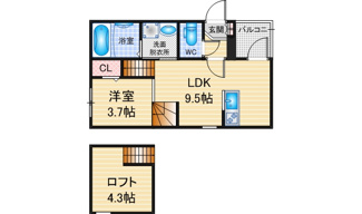 【間取り】 | OAKWOOD VILA | 略図の為、現状優先