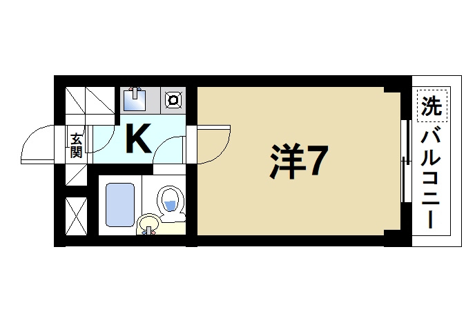 ラ・ベルメイゾンの間取り|明るく心地よいお部屋です
