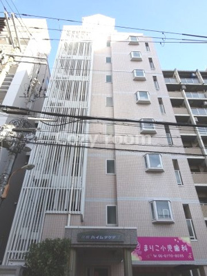 【外観】 | ハイムタケダT-7 | 淡い薄ピンク色の上品な外観の建物です。