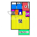 【間取り】 | Ａレガート竹下駅前Ⅱの間取り