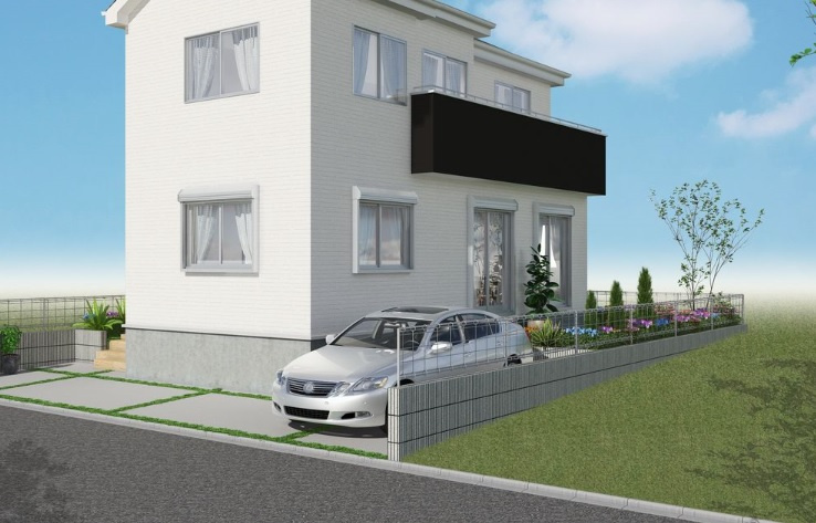 明石松が丘Ⅶの外観|令和2年5月完成予定です。現地案内はいつでも可能ですのでお気軽にお問合せ下さい。