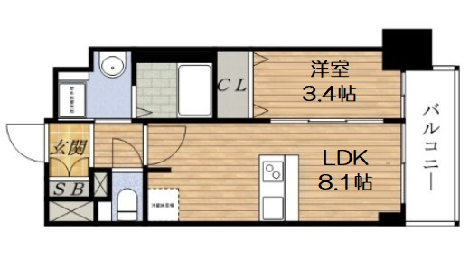 【間取り】 | プレサンス新大阪ジェイズ