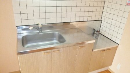 ウィズ北方のキッチン|ガスコンロ対応のキッチンです