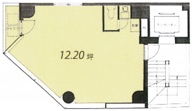 渋谷区恵比寿南１丁目の店舗事務所の間取り