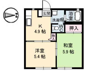 ラフォーレアダチの間取り