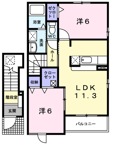 【間取り】 | ピーノパストラル6