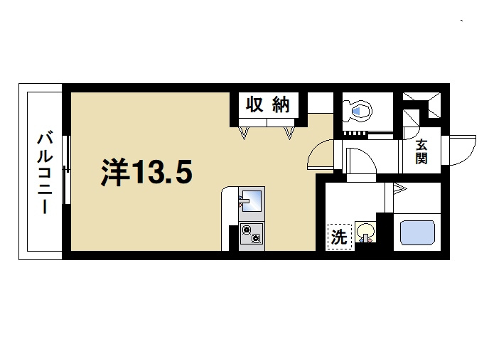 ジーメゾン法蓮町の間取り