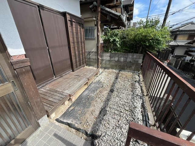 伏山一戸建ての庭