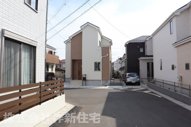 花見川区作新台１丁目　新築戸建　全３６棟　堂々完成の前面道路含む現地写真|作新台１丁目　全３６棟の開発分譲地