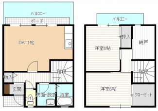 【間取り】 | タウンハウス小出