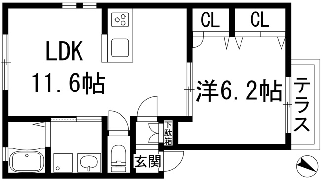 【間取り】 | パラドール宝塚