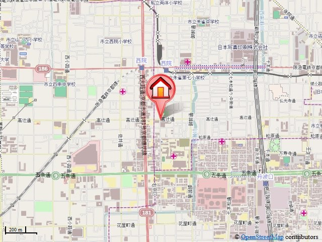 ベラジオ京都壬生WEST GATE（ベラジオ京都壬生ウエストゲート）の地図