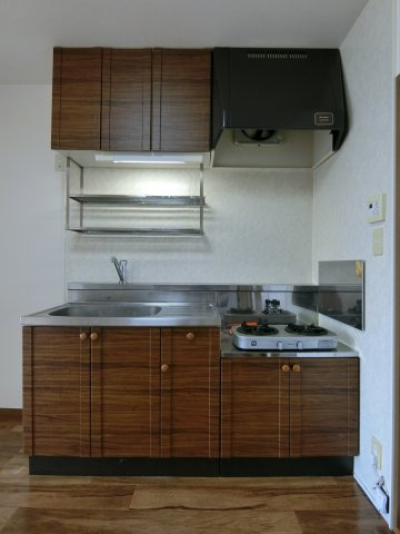 サン・ルミエールD棟のキッチン